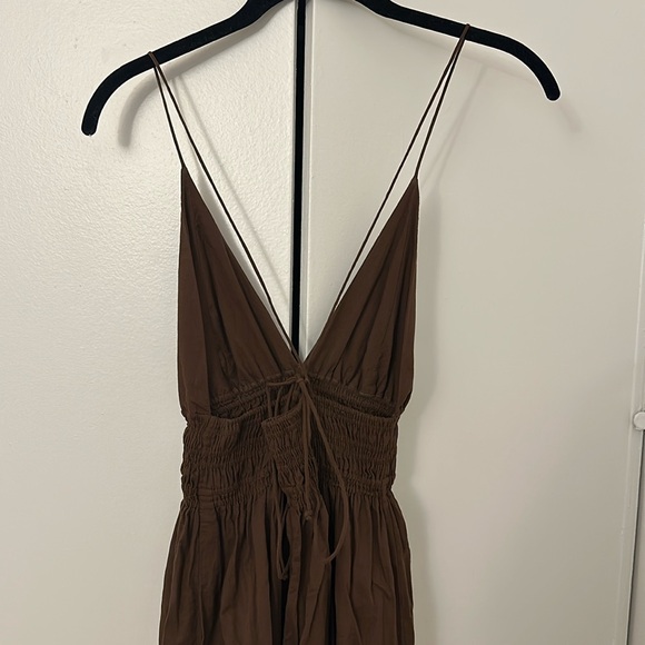 Faithfull The Brand Brown Maxi Dress - Picture 4 of 8